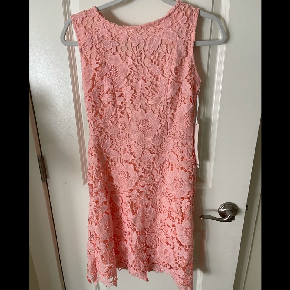 Peach Floral Dress
